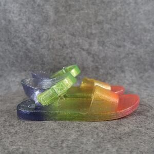 Cat & Jack Shoes Toddler 10 Sandals Jelly Adjustable Strap Open Toe Rainbow Kids